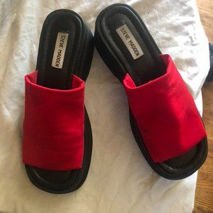 Steve Madden Slinky Chunky Platform Slides, Women's US Size 10